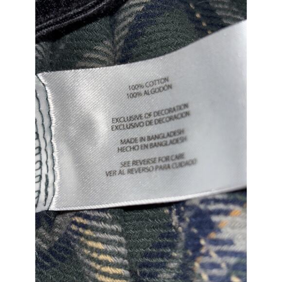 Woolrich Men’s Plaid Outdoors Woodsy 100% Cotton Green Navy Sz XXL - Picture 4 of 9